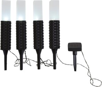 näve LED Solarleuchte Merle, LED fest integriert, Kaltweiß, Solar