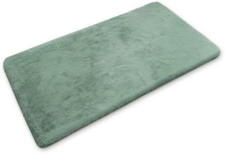 OTTO home Badematte Lennja, Höhe 25 mm, rutschhemmend beschichtet, fußbodenheizungsgeeignet, Polyester, rechteckig, Badteppich, getuftet, Uni, antirutsch, flauschig wie Kaninchenfell