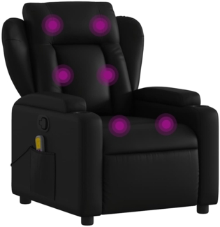 vidaXL Massage-Relaxsessel, Kunstleder, Schwarz 3205596