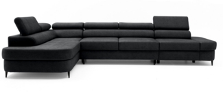 NEXT COLLECTION Ecksofa Priam Maxi, Inklusive Montage, Schlaffuntkion und Bettkasten, Verstellbare Kopfstützen, angenehmer und fühlbarer Stoff