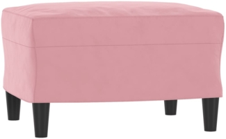 vidaXL Fußhocker Rosa 60x50x41 cm Samt 349296