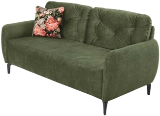 Sofa 2,5-Sitzer Venlo / Venta , Stoff , Grün , 177 x 86 x 85 cm
