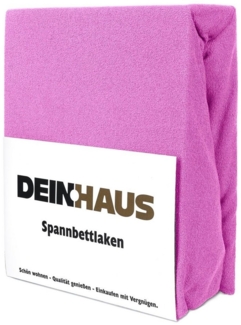 DH DEIN. HAUS Spannbettlaken Frottee Bettlaken mit Gummizug aus natürlicher Baumwolle, Gummizug: mit Gummizug, Baumwolle, atmugsaktiv, hautfreundlich, pflegeleichter Stoff