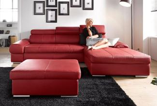 sit&more Ecksofa Broadway L-Form, inklusive Kopfteilverstellung, wahlweise mit Bettfunktion