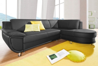 TRENDMANUFAKTUR Ecksofa Rondo, L-Form, wahlweise mit Federkern, wahlweise mit Bettfunktion