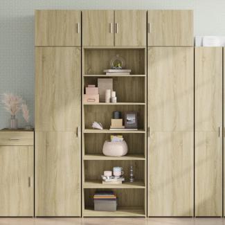 vidaXL Highboard Sonoma-Eiche 70x41x185 cm Holzwerkstoff 3281689