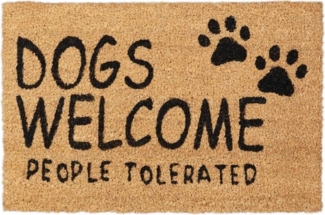 Fußmatte Kokos "Dogs Welcome" 10038457