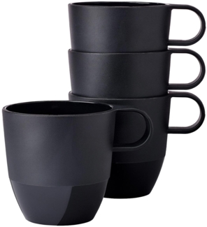Mepal SILUETA Henkelbecher 300 ml 4er Set Nordic Black