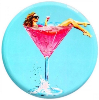 Giftcompany Tablett Dekotablett Love Trays Frau im Martini Glas (23cm)