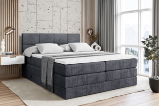 ALTDECOR Boxspringbett ARDENI KING (Multipocket-Matratze H4, H3 Matratze Bonellfederung, Topper, Kopfteil)