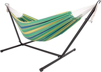Doppel Hängematte mit Stahlgestell Hängeliege Hängesessel Hängeschaukel Jungle Stripe