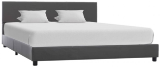 vidaXL Bettgestell Grau Kunstleder 160x200 cm 284778