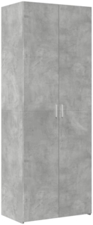 vidaXL Highboard Betongrau 70x42,5x185 cm Holzwerkstoff 3281423