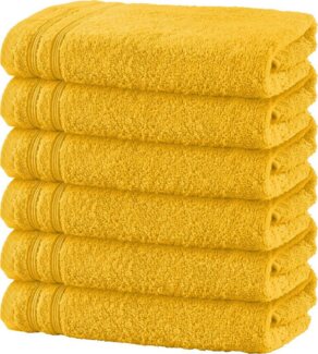 Erwin Müller Handtuch Handtuch "Heidelberg" 6er-Pack, Frottier (6-St), Walk-Frottier Uni