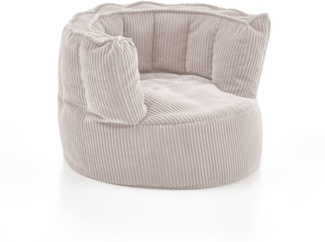 Snuggle Sitzsack klein beige Cord - Sitzsack klein B/H/T: 72x55x72 cm