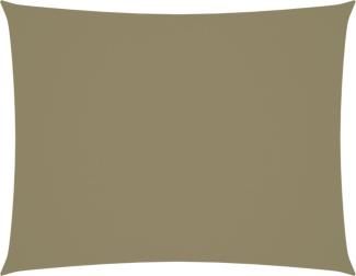 Sonnensegel Oxford-Gewebe Rechteckig 6x7 m Beige