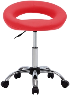 vidaXL Esszimmerstuhl Drehbar Rot Kunstleder, Drehbar [3085831]