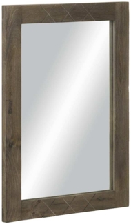 vidaXL Badspiegel Grau 50x3x70 cm Massivholz Mango 4017715