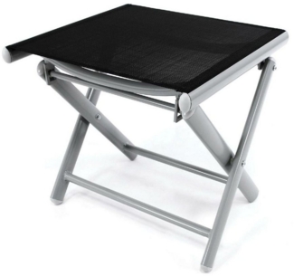 VCM Gartenstuhl Fußteil aus Aluminium, schwarz