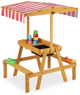 Kindersitzgruppe mit Dach für den Garten