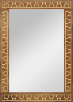 vidaXL Badspiegel 50x70x2,5 cm Massivholz Mango und Glas 358315