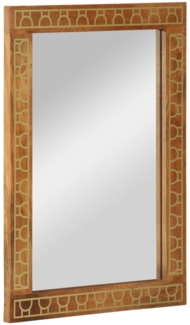 vidaXL Badspiegel 50x70x2,5 cm Massivholz Mango und Glas 358315