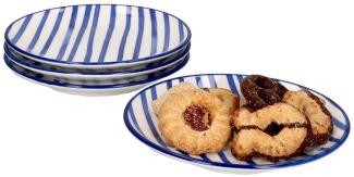 Seaside 4er Set Teller 4 Personen Ø 14,5 cm Streifen Dessert Snacks Ritzenhoff