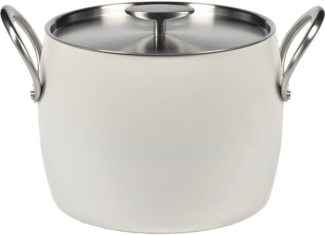 SERAX Serene White Kochtopf mit Deckel, Inhalt: 7,5 Liter, ø: 220 mm
