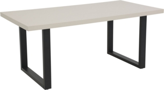 HELA Esstisch MERAN (1-St), U-Gestell,Cashmere,Azoto Matt lackiert,Metall,Spanplatte