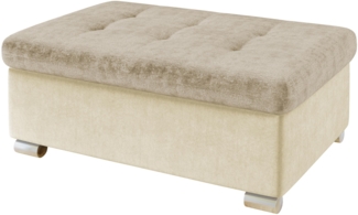 Polsterhocker Niko Groß (Farbe: Magic Velvet 2250 + Miu 2041)