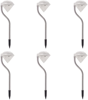 vidaXL LED-Solarleuchten 6 Stk. 9x7,8x29,5 cm 42341