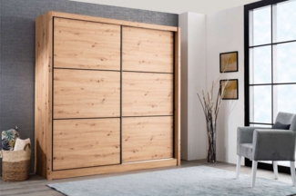 INOSIGN Schwebetürenschrank Navara Kleiderschrank Wäscheschrank in 3 Breiten, mit kompletter Innenausstattung, FSC®-zertifiziert
