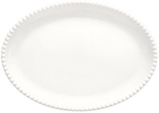 EasyLife Servierteller Tiffany, Porzellan, Spülmaschinengeeignet, Weiß, Motiv: Punkte