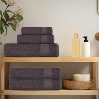 vidaXL Seiftücher 50 Stk. Anthrazit 30x30 cm 360 g/m² 100% Baumwolle 136676