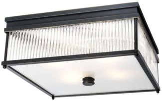 Casa Padrino Luxus Deckenleuchte Bronze 40,5 x 40,5 x H. 17 cm - Hotel Möbel