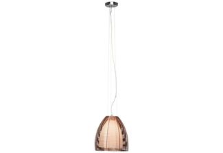BRILLIANT Lampe Relax Pendelleuchte 30cm bronze/chrom | 1x A60, E27, 60W, g.f. Normallampen n. ent. | In der Höhe einstellbar / Kabel kürzbar | Für LED-Leuchtmittel geeignet
