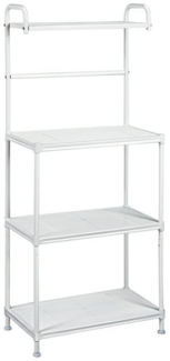 KOMFOTTEU Standregal Mikrowellenregal, mit großem Stauraum, aus Lackiertes Eisen