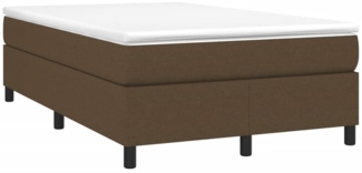 vidaXL Boxspringbett mit Matratze Dunkelbraun 120x190 cm Stoff 3269686