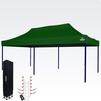 Wasserdichter Partyzelt 3x6m – Unbeschwerte Feier unter 16,5m² Dach - ohne 3 Wänden - Grün
