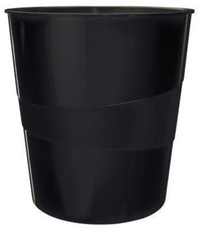 Leitz Papierkorb Recycle 15l PP schwarz