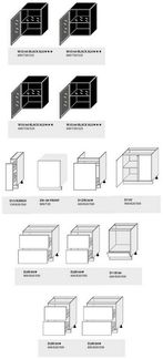 Feldmann-Wohnen Winkelküche Kvantum, (Schubladen mit Teilauszug + Selbsteinzug (Blum Metabox), 201x445cm weiß matt schwarz 13-teilig
