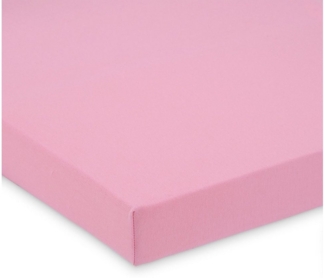FabiMax BIO Jersey Spannbettlaken für Laufgitter 100x100 cm, rosa