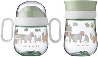 Mepal MIO Trinklernbecher Antitropf & 360° 2er Set Little Farm