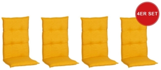 beo Polsterauflage Saumauflage Hochlehner Barcelona im Set, (Set), Gartenstuhlauflage, Sitzauflage, Sitzkissen Outdoor, 118 x 50 x 6 cm