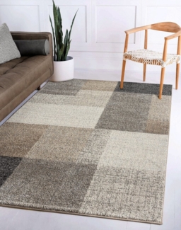 the carpet Teppich Pearl, rechteckig, Höhe: 11 mm, moderner dichter Wohnzimmer Teppich Konturenschnitt