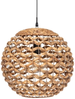 Hängeleuchte SAND mit Lampenschirm aus Hyazinth, Ø 38 cm