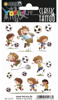 HERMA Schmucketiketten Classic Tattoo Colour Soccers