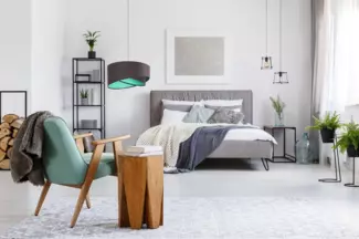 BPS Koncept 060-072 Hängeleuchte Galaxy dunkelgrau, minzig 1 x E27 Ø 50cm H:105cm dimmbar