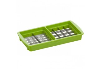 Genius Gemüsemesser Nicer Dicer smart Messereinsatz 10x30 & 15x15 mm, kiwigrün, Messereinsatz 10x30 & 15x15 mm, kiwigrün - aus Edelstahl