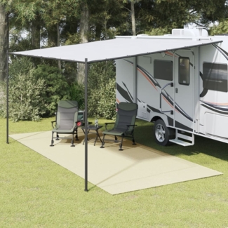 vidaXL Campingteppich Creme 5,5x2,5 m 4008501